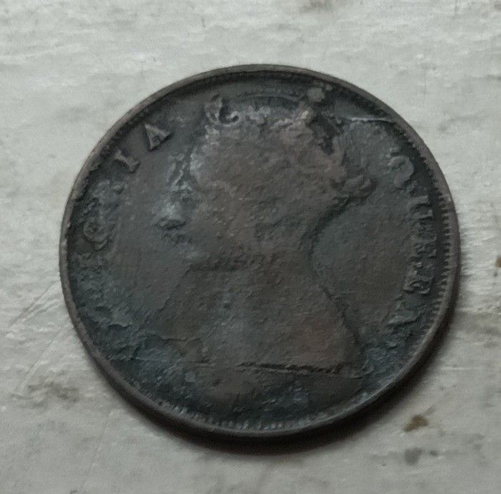 アンテーク　香港　一仙　1866年 香港1866年1仙硬幣一枚（品相實物如圖）, 興趣及遊戲, 收藏品及紀念品