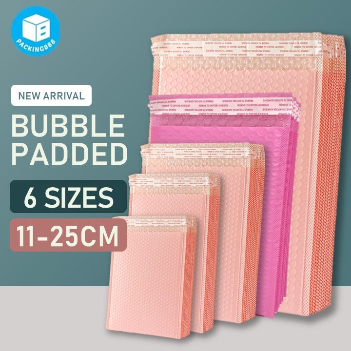 Pink bubble packaging outlet