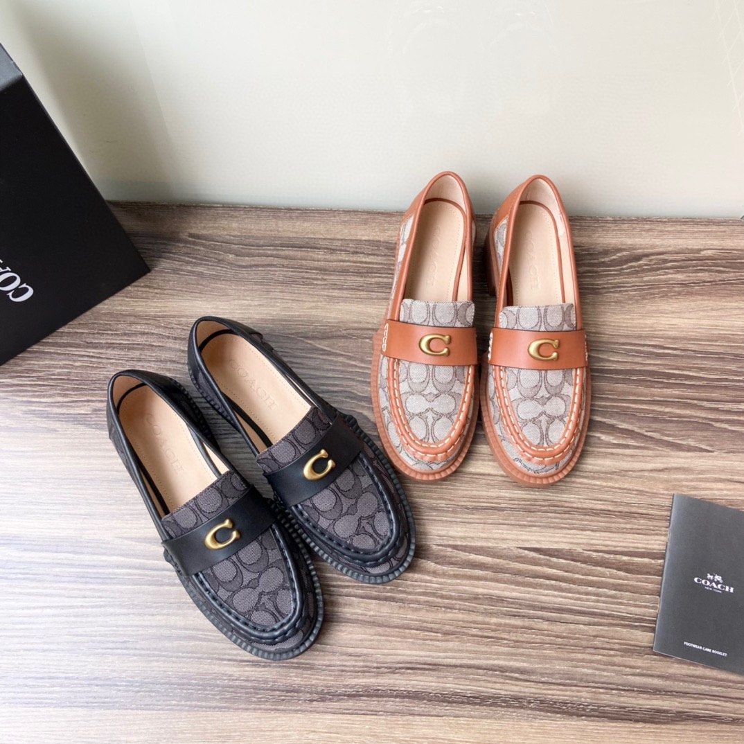 Coach penny loafers store