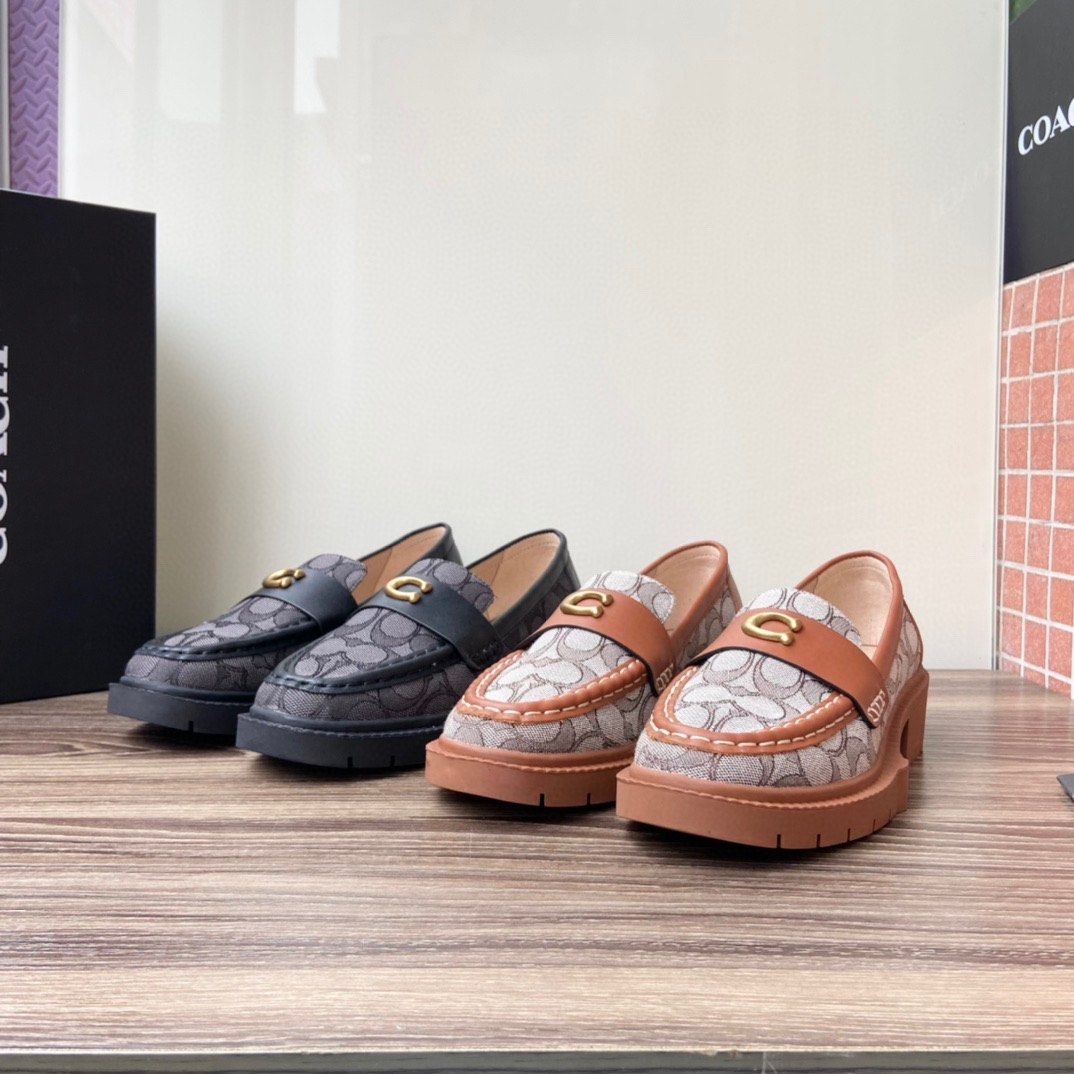 Coach penny loafers women Clearance