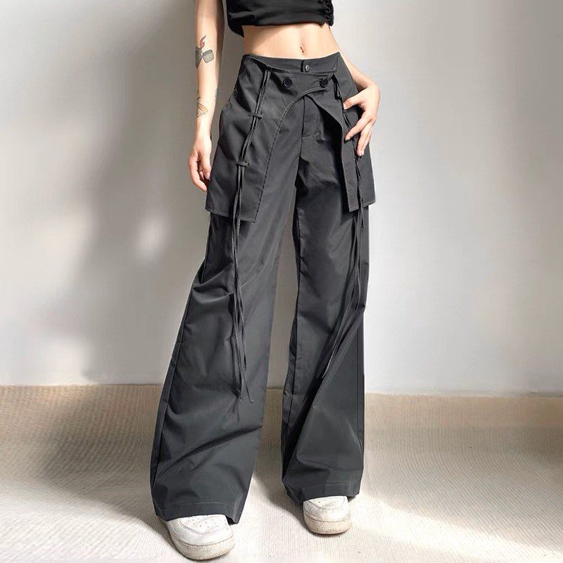 vintage y2k black mid rise flare pants, Women's Fashion, Bottoms, Other  Bottoms on Carousell