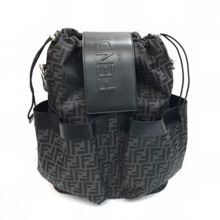 65折代購 原價$19500 Fendi 抽繩 FF提花布料背包 Fendi Drawstring FF jacquard fabric backpack 7VZ056AG0MF0NP