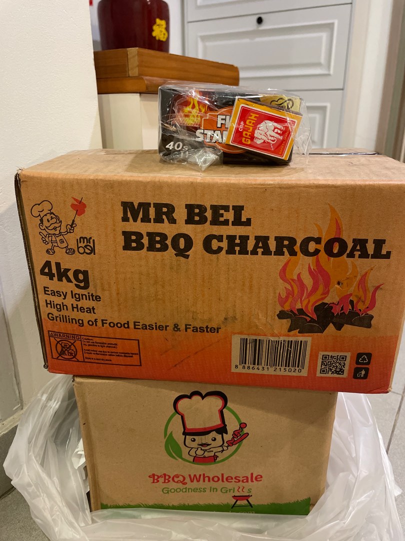 6Kg Charcoal & Fire starters (Brand new), Food & Drinks, Other Food