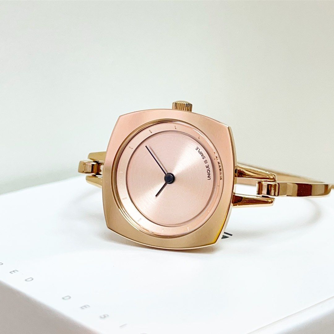 FLUD The Turntable Watch in Gold and White TBL017-GLD - PLNDR