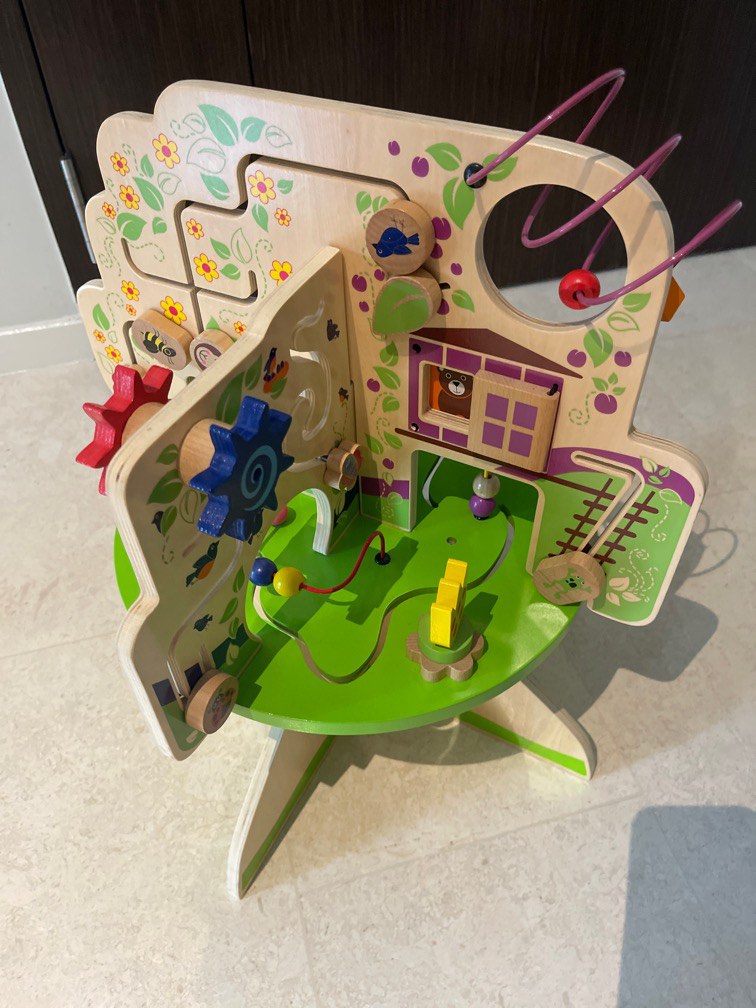 Activity centre wooden , Babies & Kids, Infant Playtime on Carousell