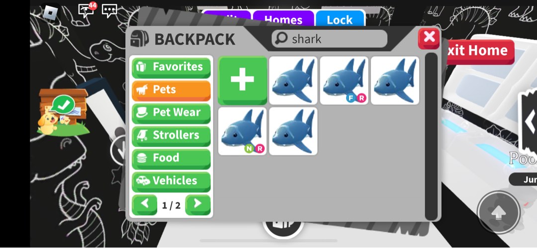 Adopt me Shark, Video Gaming, Gaming Accessories, In-Game Products on