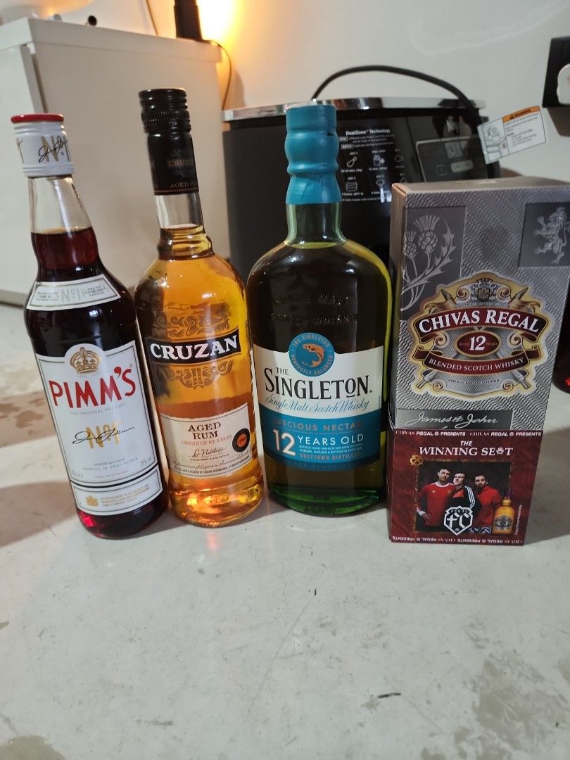 Alcohol Rum and Whiskey, Food & Drinks, Beverages on Carousell