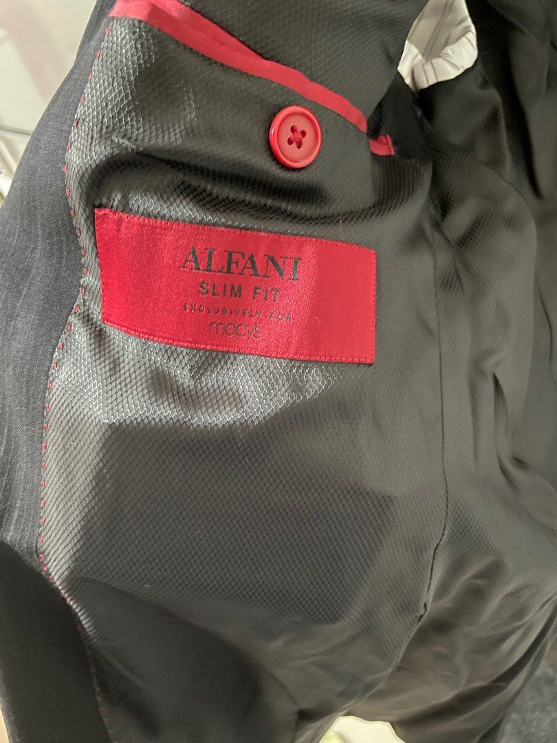 Alfani grey suit discount