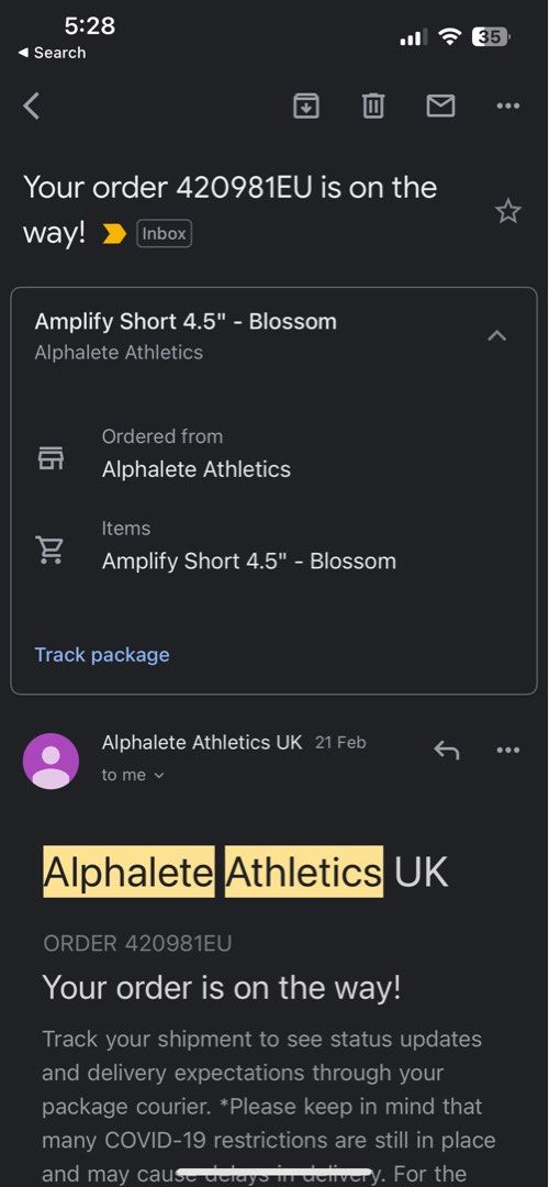 Amplify Short 4.5 - Blossom – Alphalete Athletics UK
