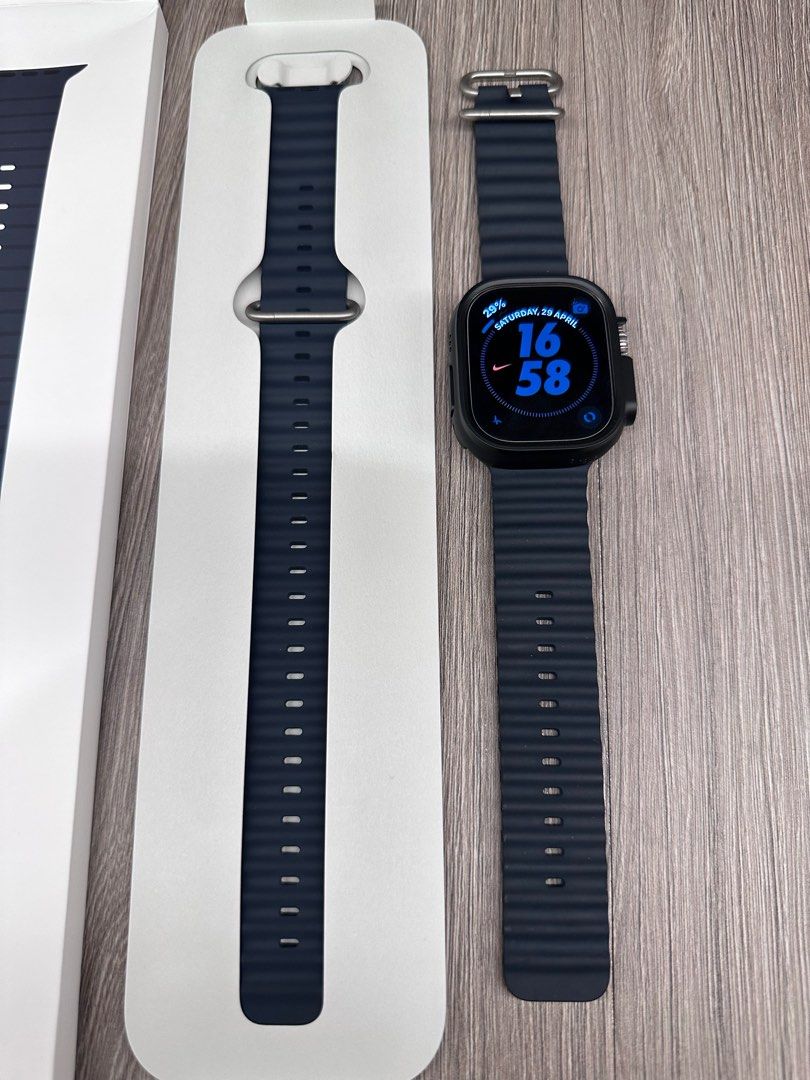  Apple Watch Band - Ocean Band (49mm) - Midnight - Extension :  Electronics