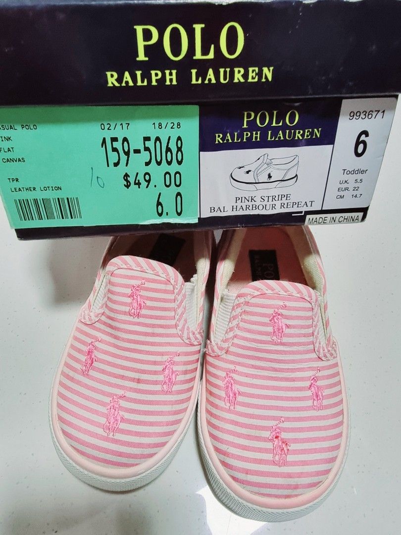 Ralph lauren top baby shoes pink
