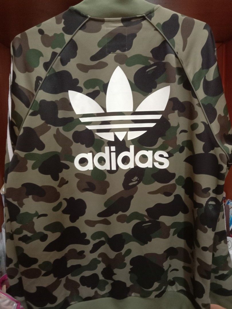 Bape x adidas adicolor track top olive cargo clearance
