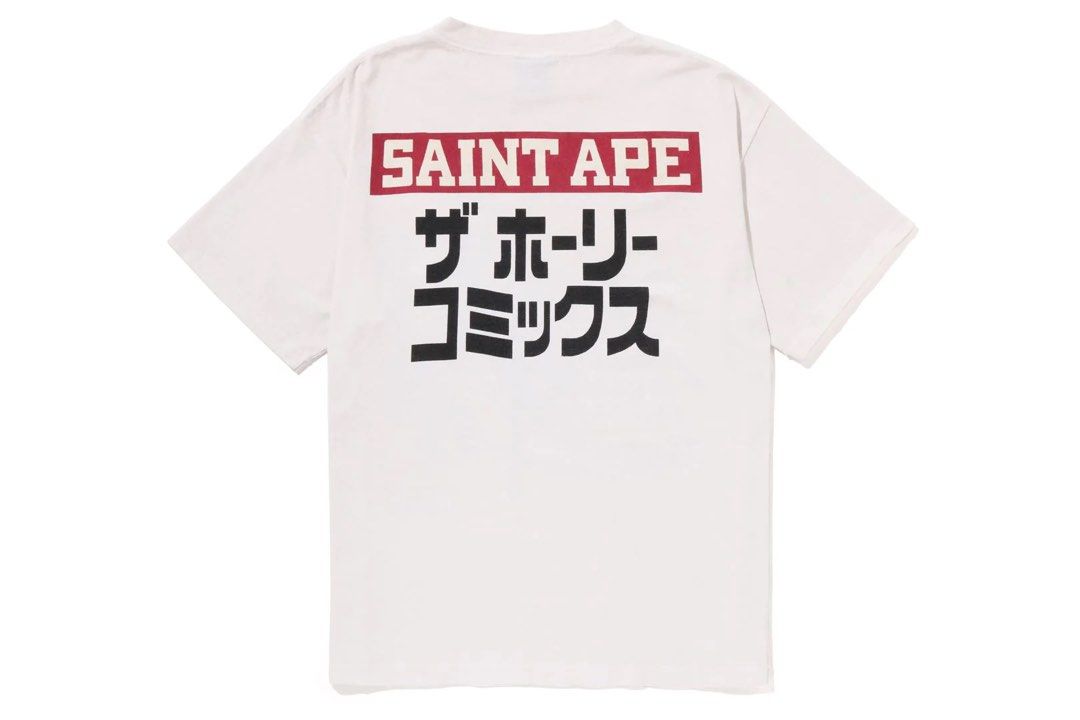 BAPE X SAINT MICHAEL APE SQUADRON TEE 特別版日本代購, 預購- Carousell