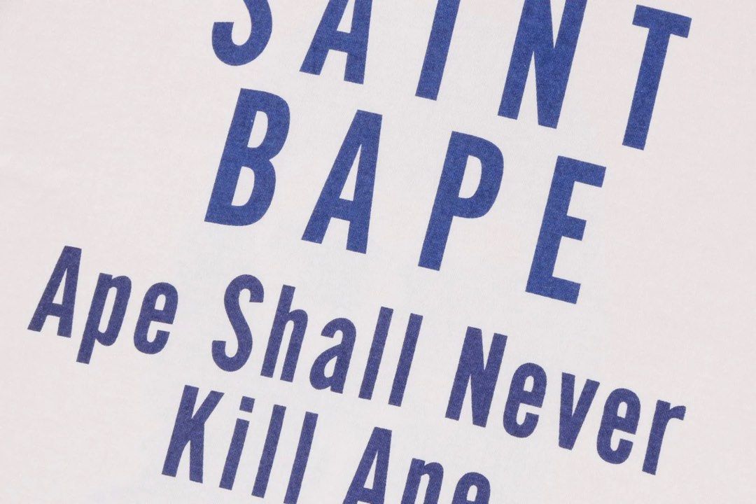 BAPE X SAINT MICHAEL SKULL TEE 特別版日本代購, 預購- Carousell