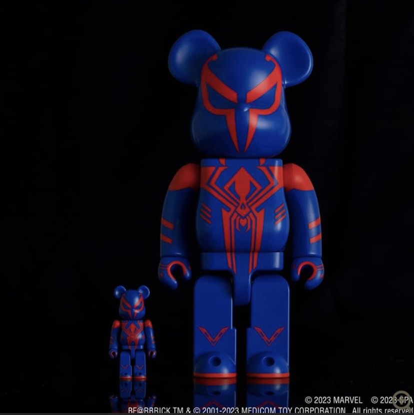 開第2次訂BEaRBRICK SPIDER-MAN 2099 100% & 400%, 興趣及遊戲, 玩具