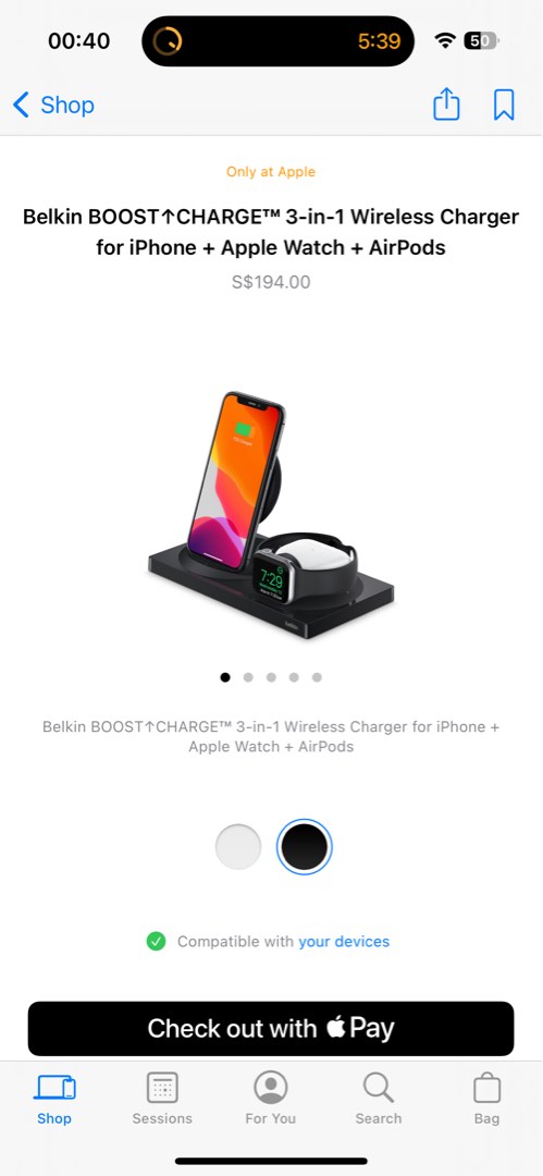 Belkin 3 in 1 wireless charger, Mobile Phones & Gadgets, Mobile