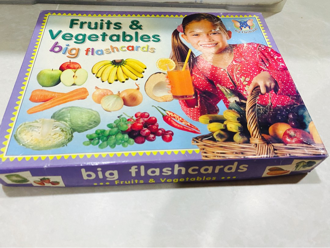 Big flash cards fruits vegetables flashcards, Hobbies & Toys, Books