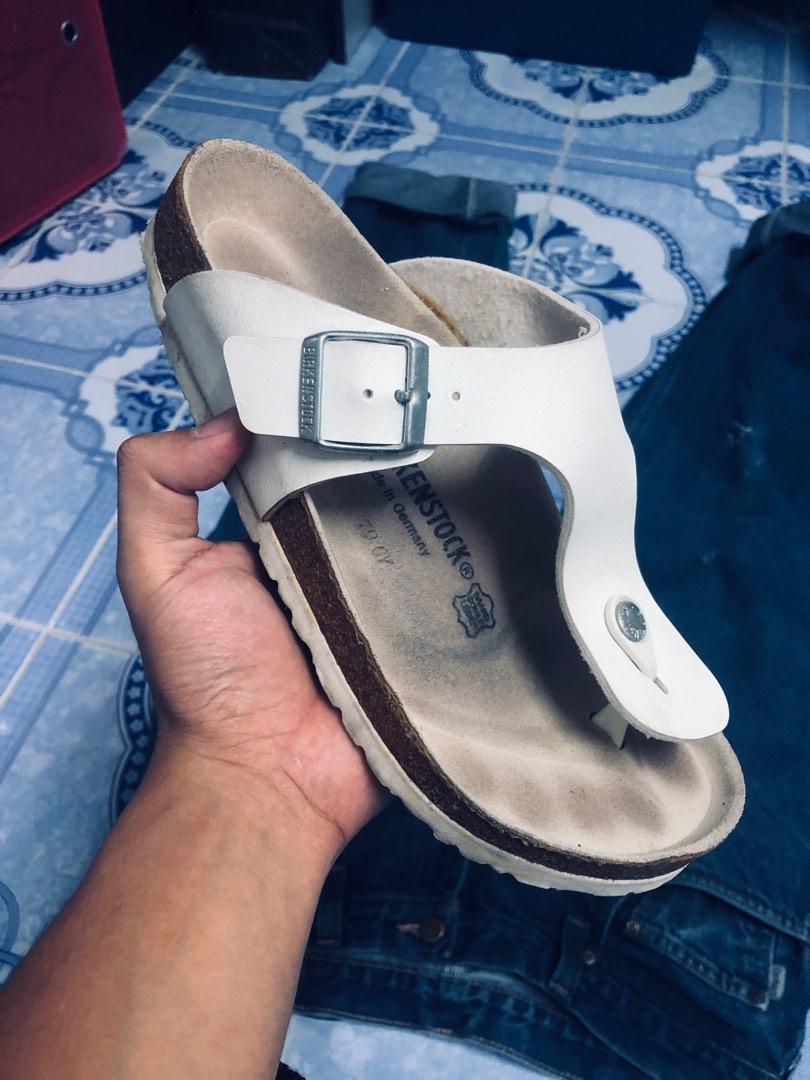 birkenstock white and black