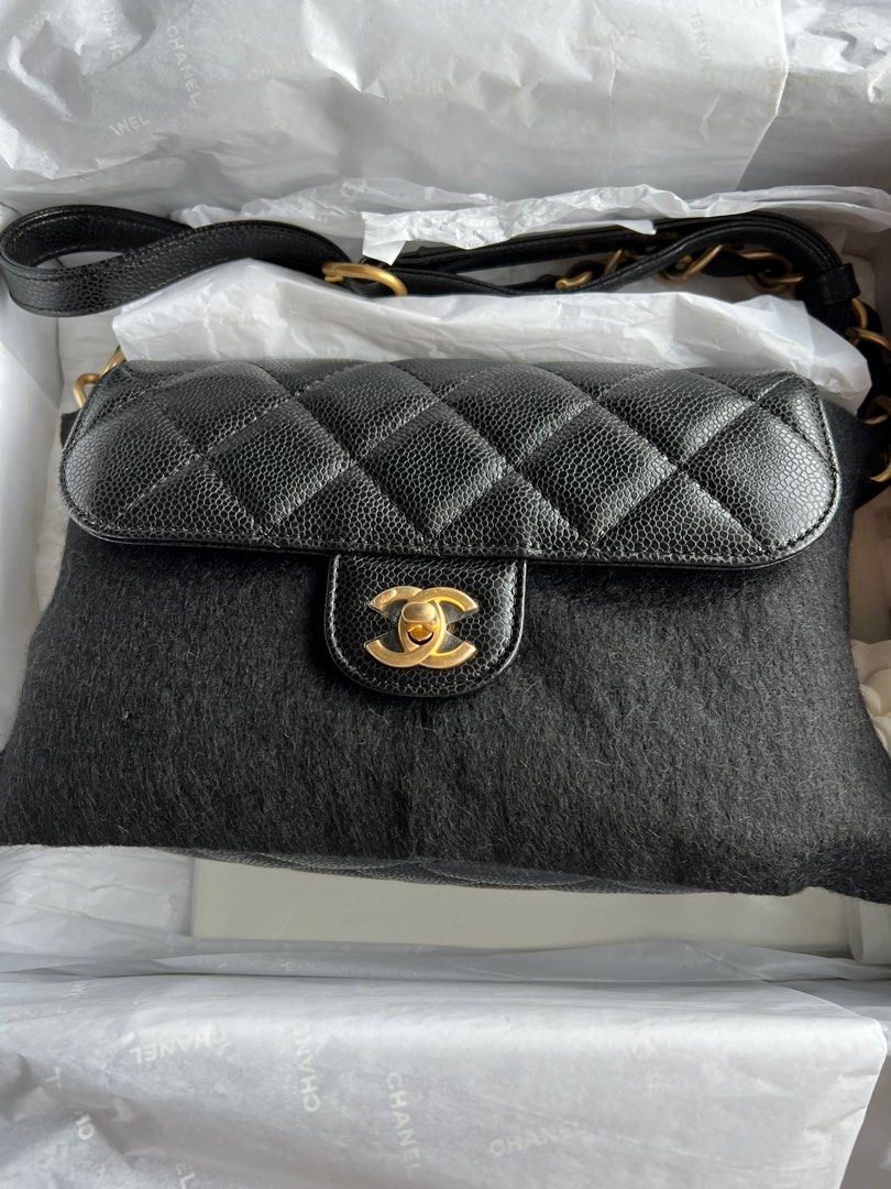 SASOM  Chanel Sweet Classic Mini Flap Bag Grained Calfskin