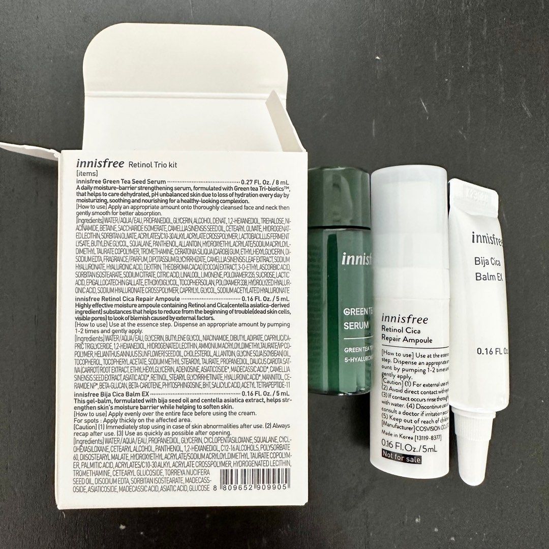 [BNIB] innisfree Retinol Trio Kit, Beauty & Personal Care, Face, Face