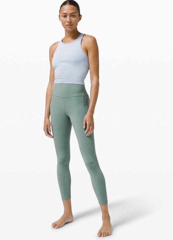 BNWT Lululemon Align High Rise Pant with Pockets 25 Tidewater