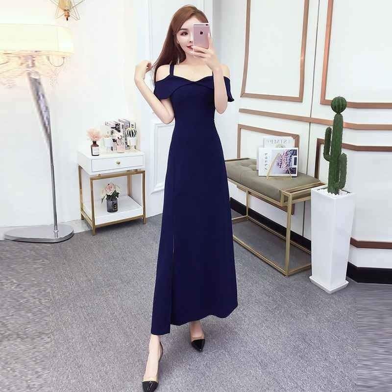 Elegant maxi top evening dresses