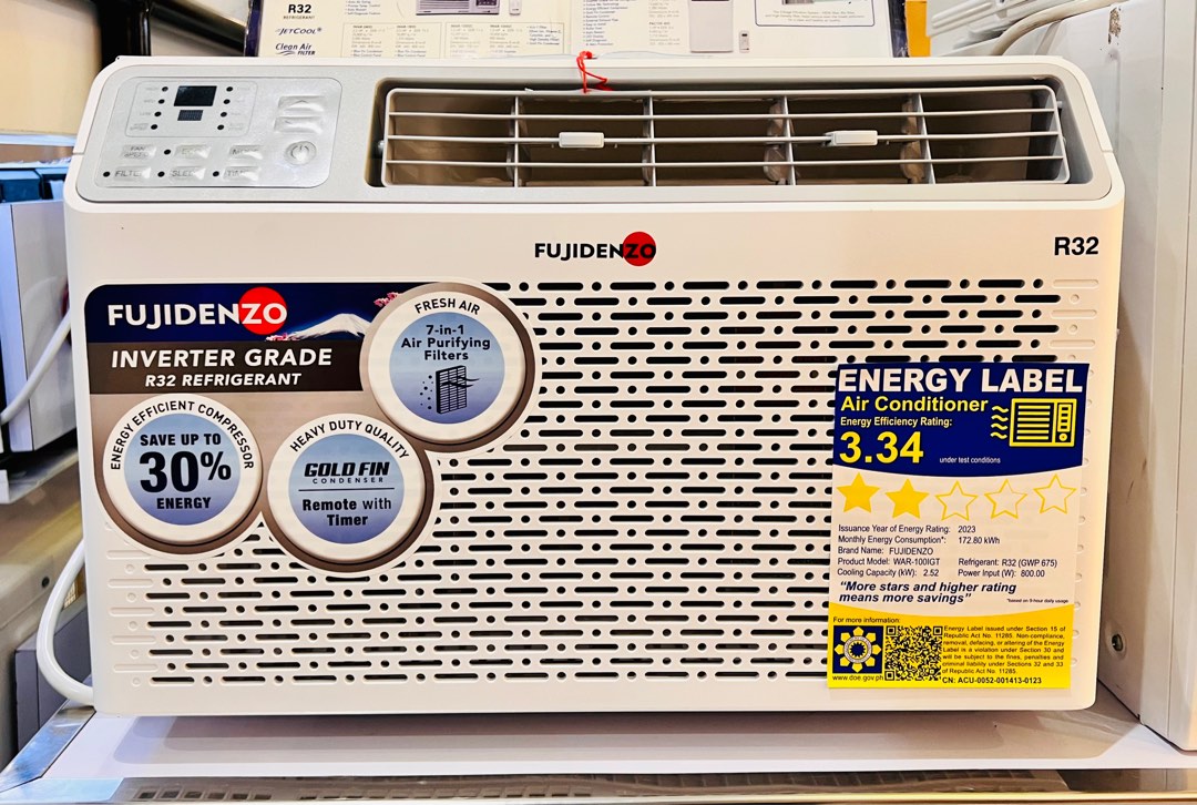 Brand New Fujidenzo WAR100IGT 1.0hp Windowtype Inverter Grade Aircon