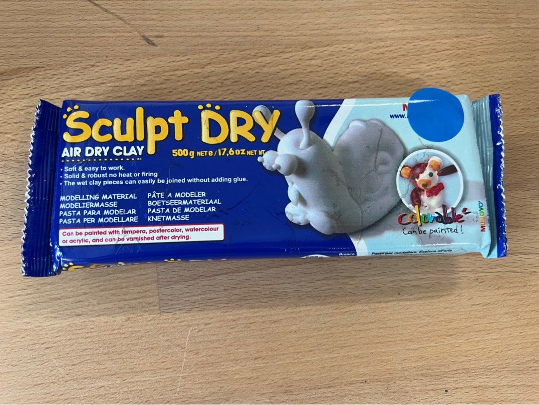 Brand new unopened 500g air dry clay, Hobbies & Toys, Stationery