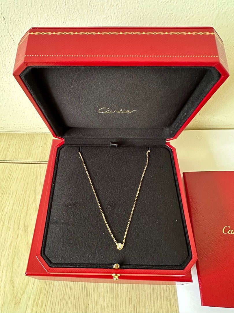 Cartier love necklace new arrivals pink gold