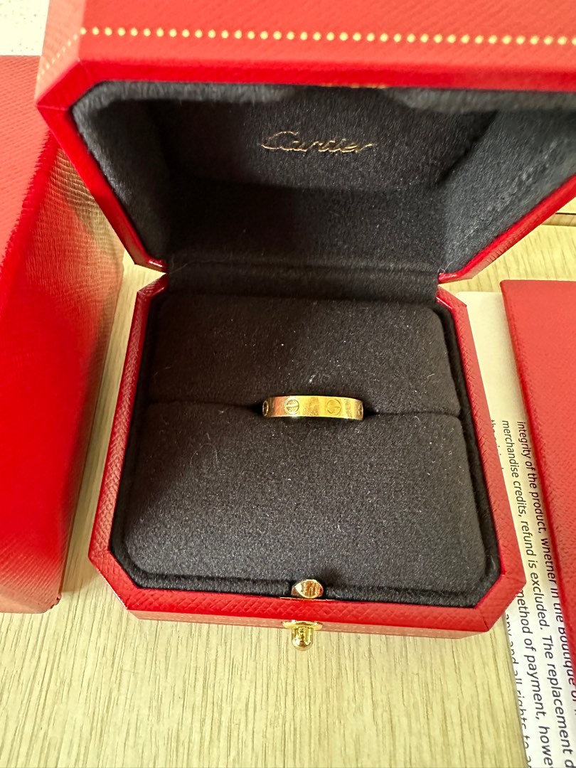 Cartier Wedding band yellow gold Luxury Accessories on Carousell