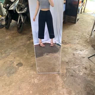 Celana Kulot Uniqlo Navy Highwaist Cullote Korean Cullotes Pants