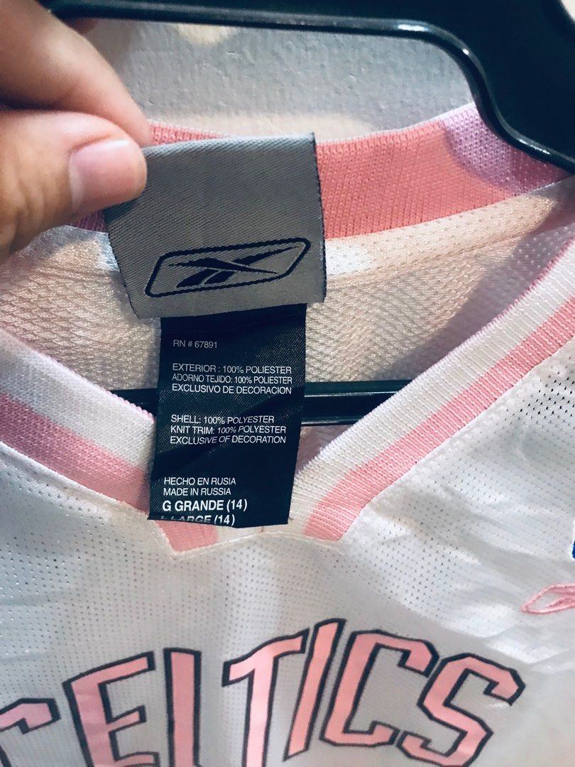 Pink celtics jersey sales