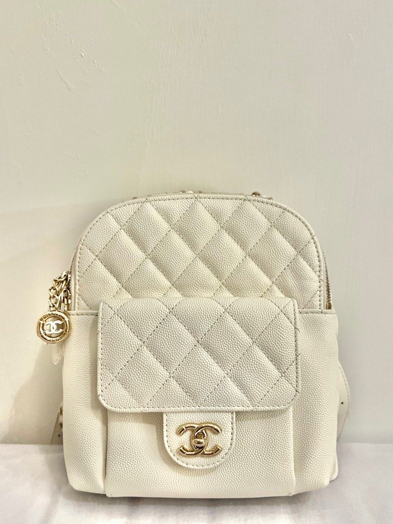 CHANEL Caviar Quilted Small CC Day Backpack Black 337688