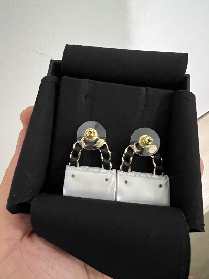 chanel earrings, Luxury, Accessories on Carousell
