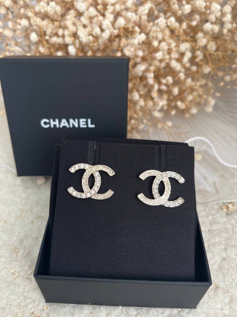 Authentic Chanel Classic CC Logo Crystal and 50 similar items