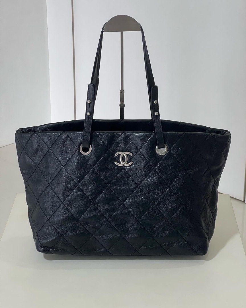 Chanel On The Road Tote Bag Glazed Calfskin, Luxury, Bags & Wallets on  Carousell