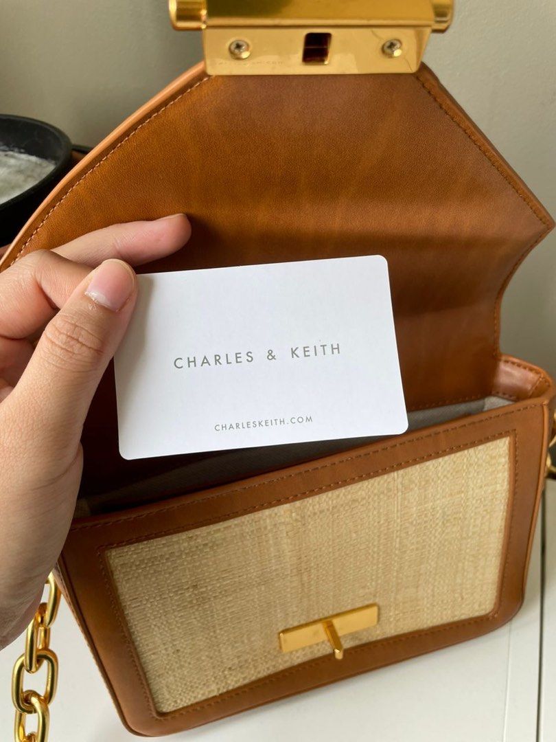 Charles & Keith Women's Lola Printed Envelope Crossbody Bag