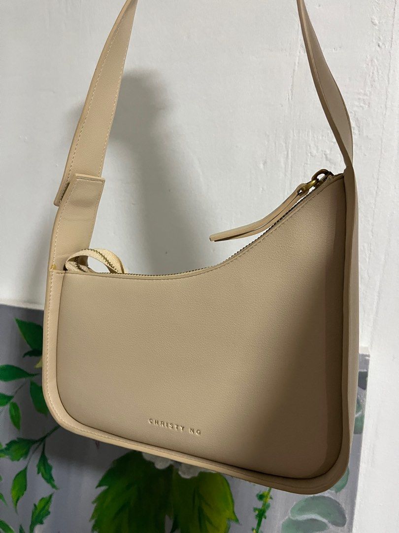 Christy Ng Shoulder and cross body bag in beige, Women's Fashion