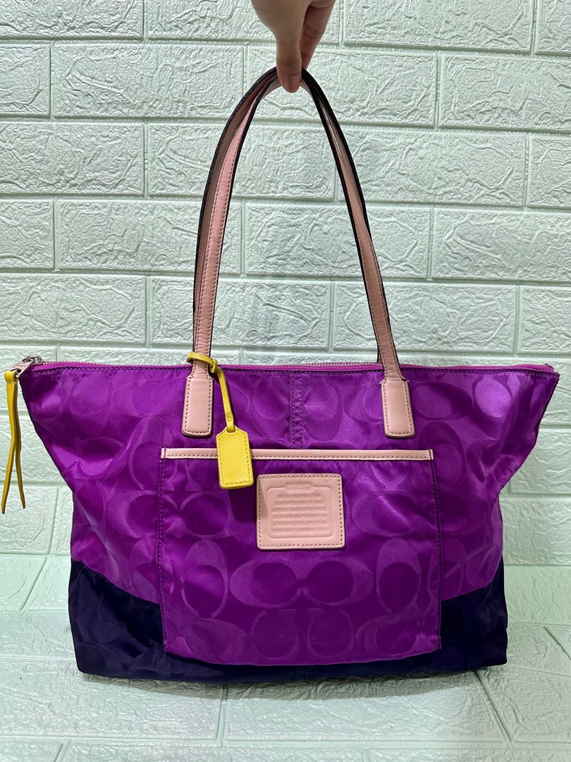 Coach Purple Tote Bag on Carousell