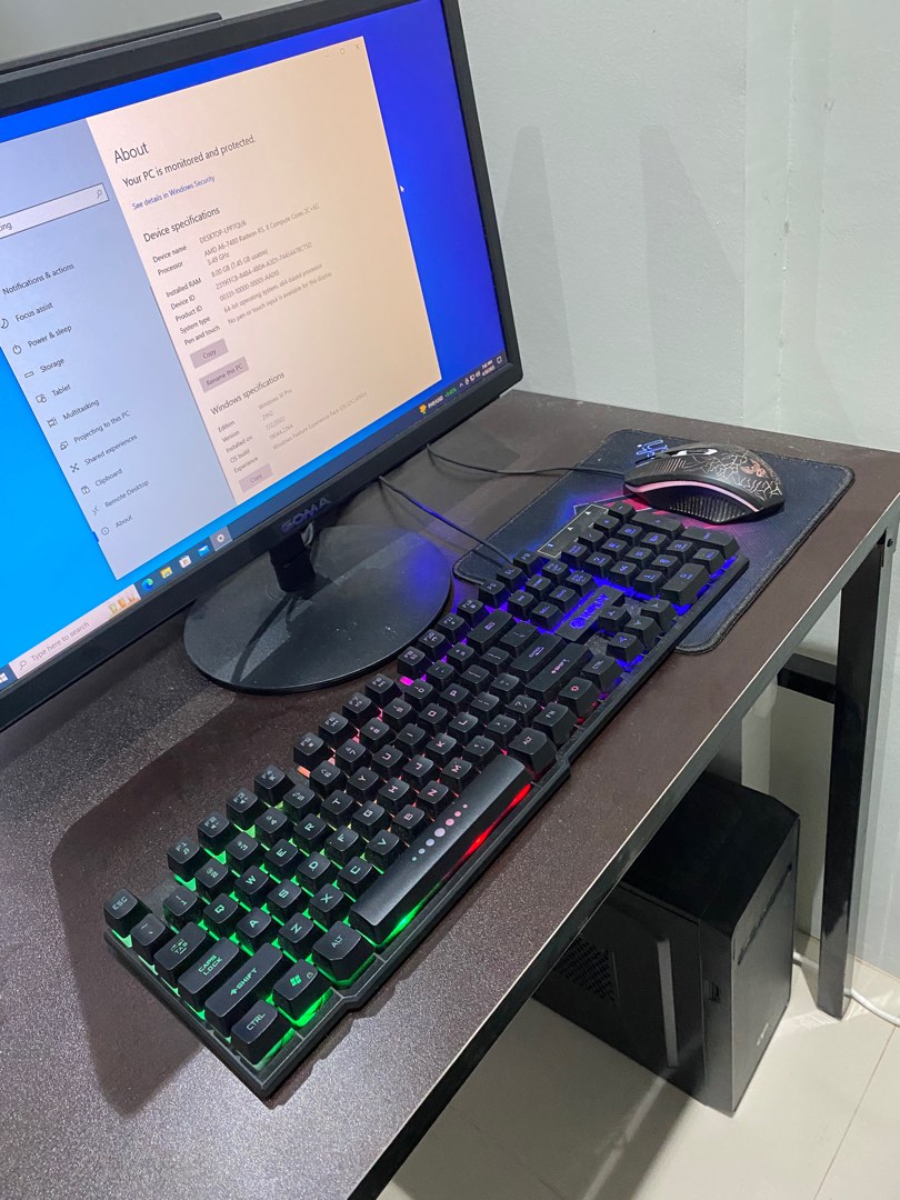 Complete Set Up PC with FREE Table LIKE NEW on Carousell