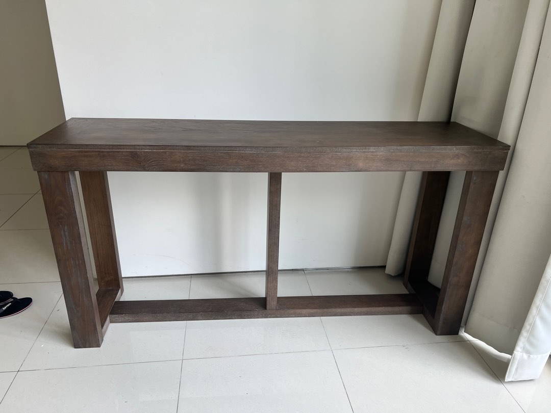 Console Table Solid Wood (Made in Vietnam), Furniture & Home Living