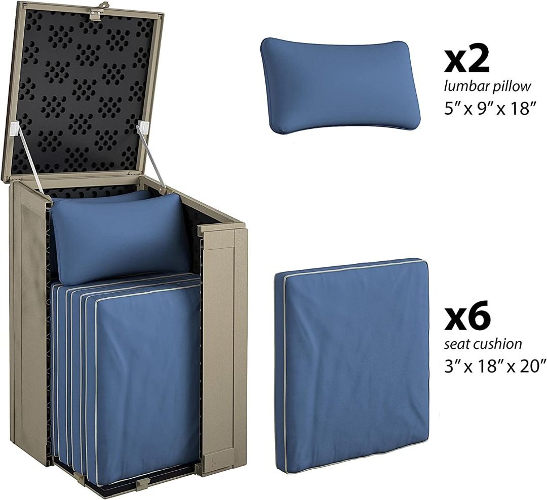 Cosco Outdoor Living Large Lockable Package Delivery and Storage Box, 6