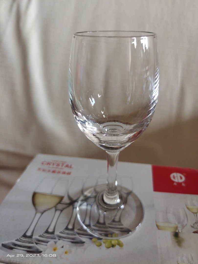 Crystal Wine glass, lead free, Furniture & Home Living, Kitchenware & Tableware, Other