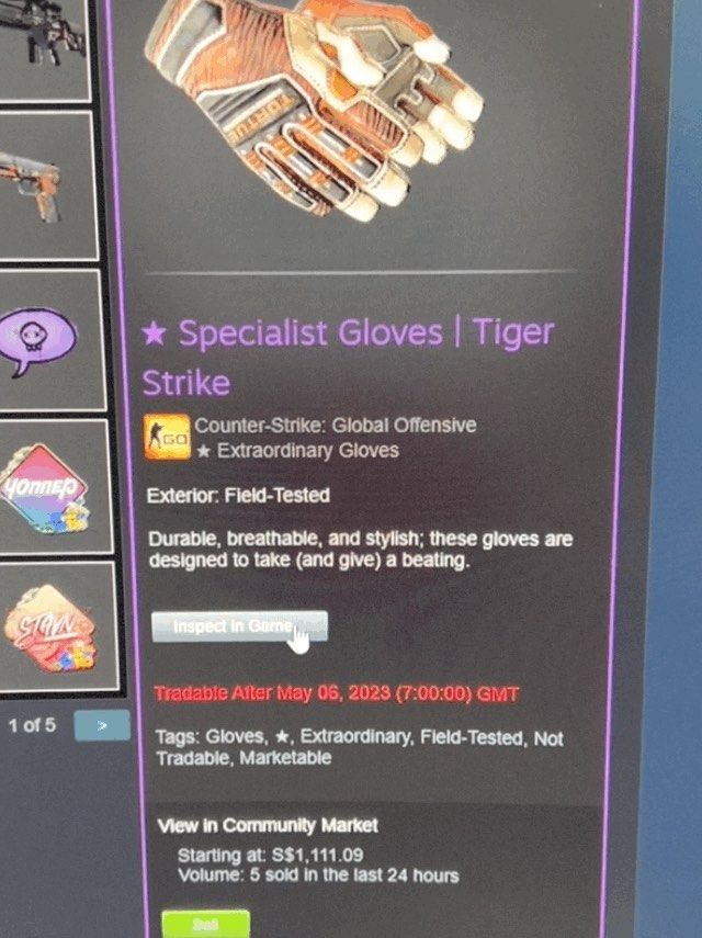 csgo glove tiger strike field tested. PM for float info, Video Gaming