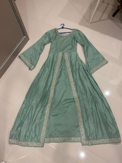Customed Sage Green Maxi Dress