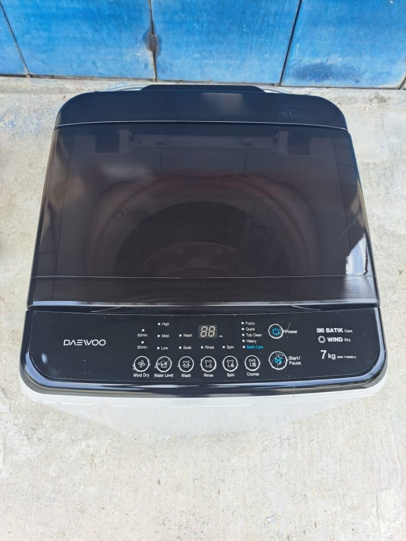 DAEWOO TOP LOAD WASHING MACHINE 7 KG, TV & Home Appliances, Washing Machines and Dryers on Carousell