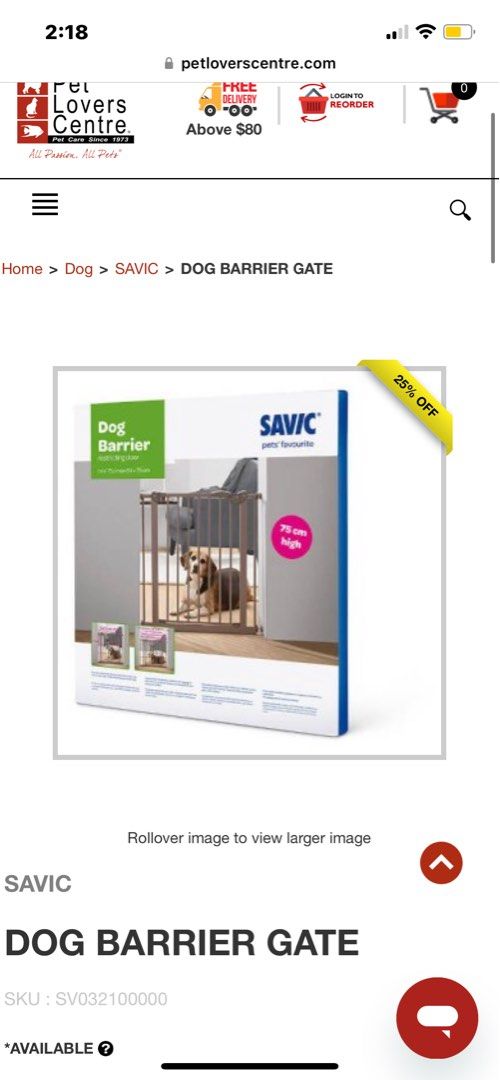 Dog Barrier Restricting Door (Pet Gate/Door) w/ 2x extenders, Furniture
