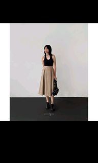 Ecinos flare midi skirt sz S