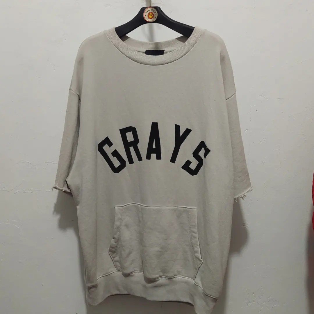 Fear Of God 7th Collection Grays 3/4 sweatshirt essentials, Fesyen