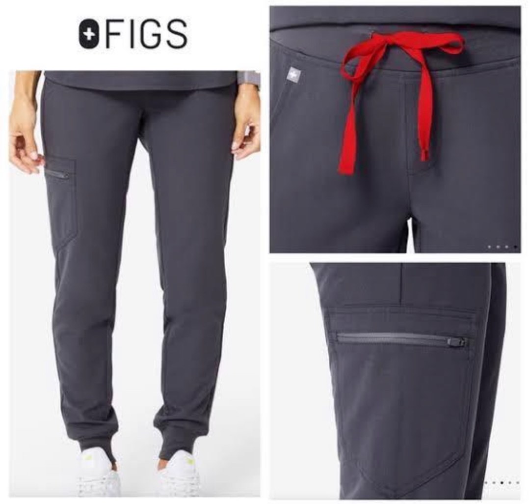 FIGS Zamora Joggers Charcoal, Women's Fashion, Bottoms, Other Bottoms on Carousell
